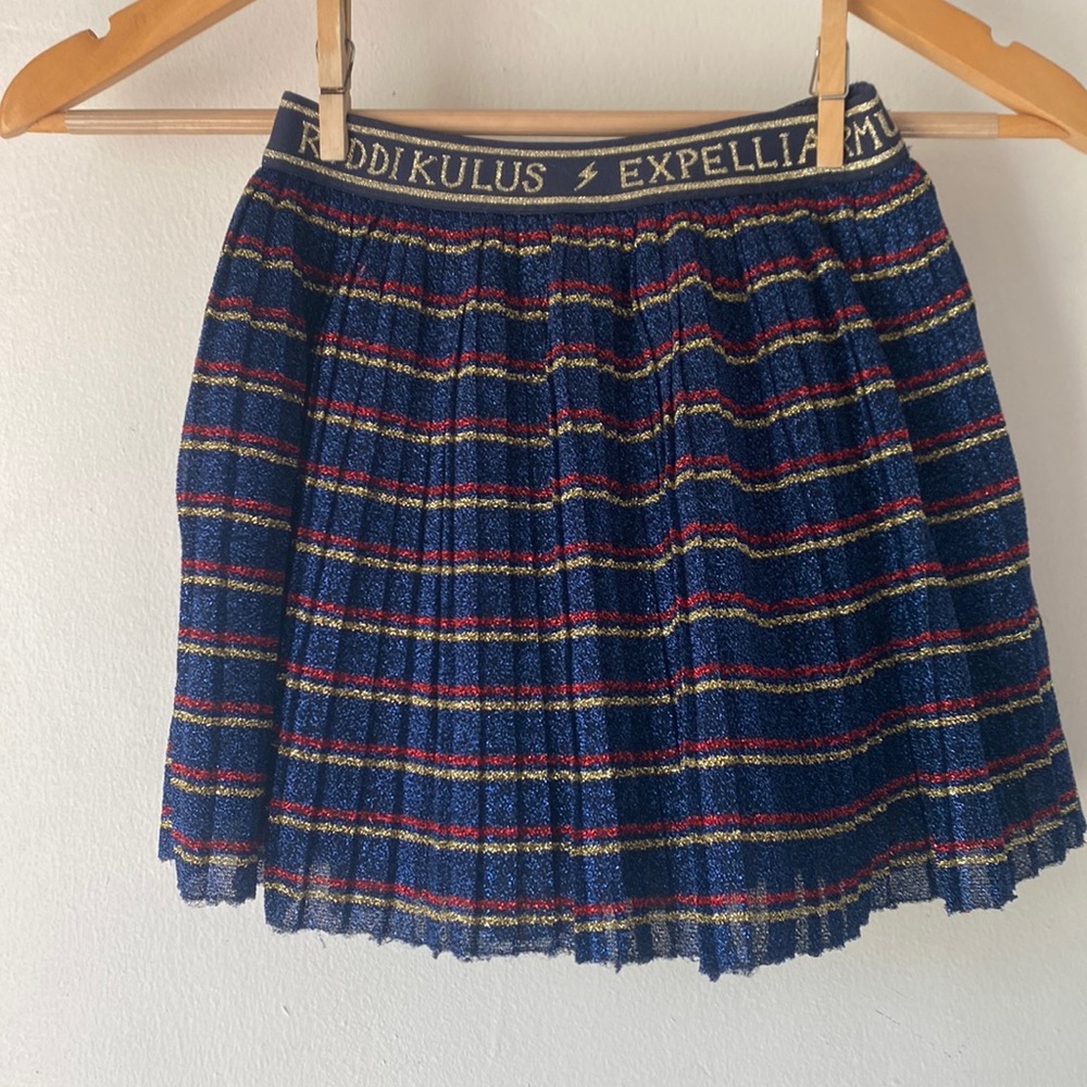 Mini Boden Harry Potter 5-6 Multi Sparkle Stripe Spell Skirt